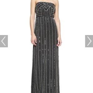 Parker sequin/beaded gown